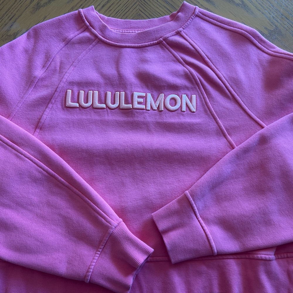 Lululemon Scuba Spellout Crew Neck Sweater